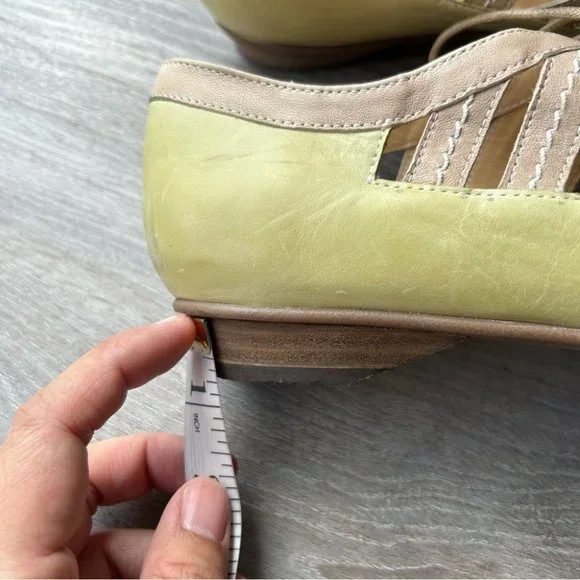 Fidji Lace Up Mary Jane Leather Flats Made in Portugal - Picture 16 of 16